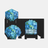 青エレガントティール(緑がかった色)フローラアジサイ青バラ フェイバーボックス (折り畳みなし)