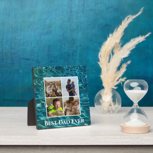 青エレガントティール（緑がかった色）水模様海湖 フォトプラーク (インサイチュ)