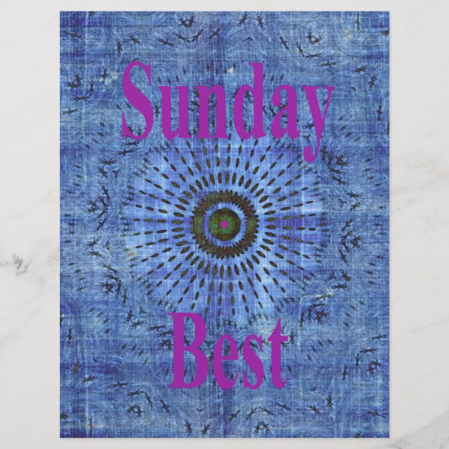 青エレガントデニム柄ベクトルプリント模様アート (正面)