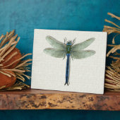 青エレガントトンボ フォトプラーク (側面)