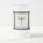 青エレガントトンボ フロストグラスビールジョッキ (中央)