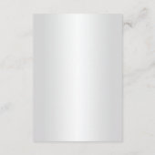 青エレガントバラ結婚の詳細 エンクロージャーカード (裏面)