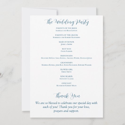 青エレガントパーソナライズされた紫陽花結婚の紋章 セーブザデート (裏面)