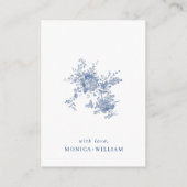 青エレガントビクトリアンフローラQRコード詳細 エンクロージャーカード (裏面)