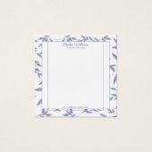 青エレガントフランスのトイルブレスレット表示カード (正面)