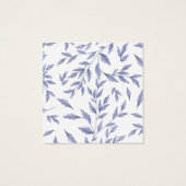 青エレガントフランスのトイルブレスレット表示カード (裏面)