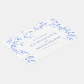 青エレガントフランスのフローラ結婚植物学 ゲストブック (コーナー)