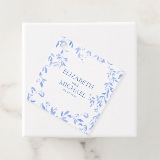 青エレガントフランスのフローラ結婚植物学 フェイバータグ (インサイチュ)