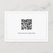 青エレガントフローラクレストモノグラ結婚ム詳細 エンクロージャーカード (裏面)