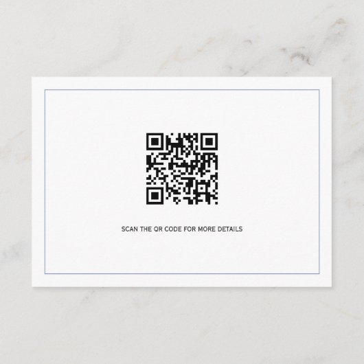 青エレガントフローラクレストモノグラ結婚ム詳細 エンクロージャーカード (裏面)