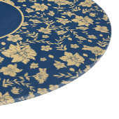 青エレガントフローラパーソナライズされた切削ボード カッティングボード (角)