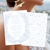 青エレガントフローラリースボ結婚ホ詳細 エンクロージャーカード