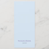 青エレガントフローラ結婚のメニュー メニュー (裏面)