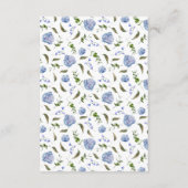 青エレガントフローラ結婚ズ エンクロージャーカード (裏面)