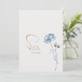 青エレガントフローラ結婚ズ 招待状 (スタンド正面)
