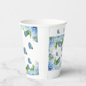 青エレガントフローラ結婚ズ 紙コップ (右)