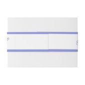 青エレガントフローラ結婚式招待状 招待状ベリーバンド (裏面例)