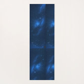 青エレガントフローラ ヨガマット (裏面)