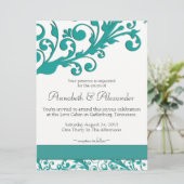 青エレガントフローラ 招待状 (スタンド正面)