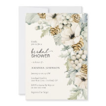 青エレガントブライダルシャワー