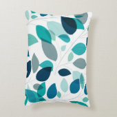 青エレガントモダンと緑の離れパターン | アクセントクッション (裏面(縦))