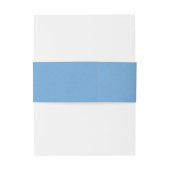 青エレガントモノグラムの白いデイジー結婚 招待状ベリーバンド (裏面例)