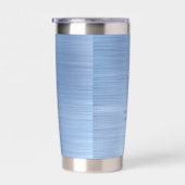 青エレガントモノグラム 保温保冷タンブラー (右面)