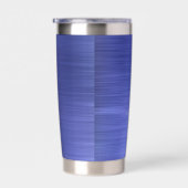 青エレガントモノグラム 保温保冷タンブラー (右面)