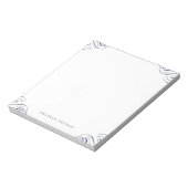 青エレガントヴィンテージパーソナライズされた文具 ノートパッド (回転)