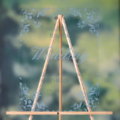 青エレガントヴィンテージフレ結婚ームへようこそ アクリルサイン (ニュートラル)