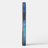 青エレガント勾配モダン銀河系グリッター星 Case-Mate iPhoneケース (裏面 / 右)