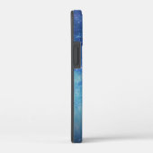 青エレガント勾配モダン銀河系グリッター星 Case-Mate iPhoneケース (裏面 / 右)