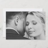 青エレガント図書表紙結婚 サンキューカード (裏面)