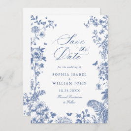 青エレガント園フランスのフローラ結婚の写真 セーブザデート