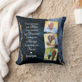 青エレガント大理石の記念碑3 クッション (ブランケット)