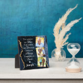 青エレガント大理石の記念碑3 フォトプラーク (インサイチュ)