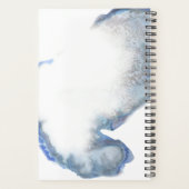 青エレガント大理石グラデーションあなたのためにそれをする引用文 プランナー手帳 (裏面)