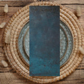 青エレガント大理石結婚のメニュー メニュー