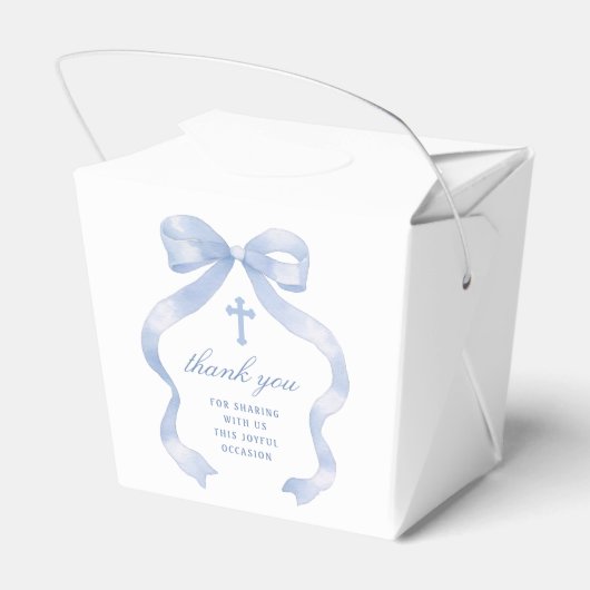 青エレガント弓バプテスマ フェイバーボックス (裏面サイド)