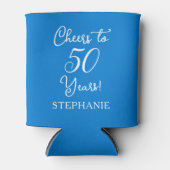 青エレガント応援50年50誕生日 缶クーラー (正面)