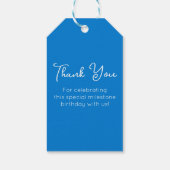 青エレガント応援55年55誕生日 ギフトタグ (裏面)