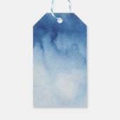 青エレガント感謝してい海の航海の赤ちゃんシャワーユー ギフトタグ (裏面)