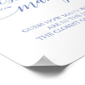 青エレガント書は数キス ポスター (角)