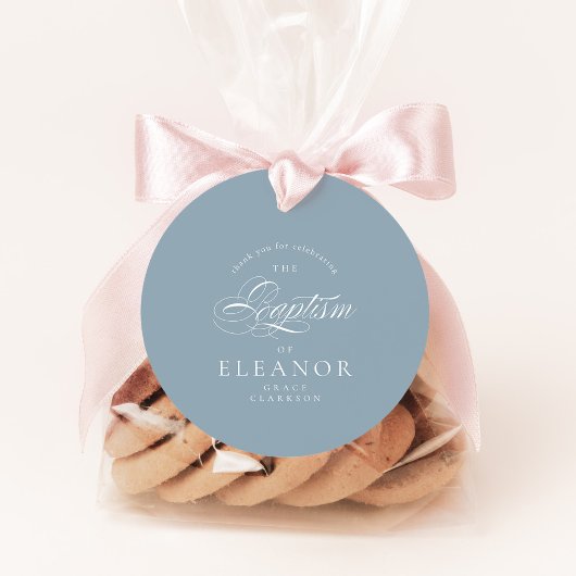 青エレガント書洗礼 フェイバータグ