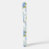 青エレガント水ドラゲ花模様モノグラム Case-Mate iPhoneケース (裏面 / 左)