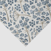 青エレガント水色の花 薄葉紙 (詳細)