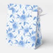 青エレガント水色バラ フェイバーボックス (裏面サイド)