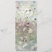 青エレガント水色フローラフラットメニュー メニュー (裏面)