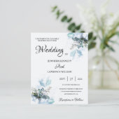 青エレガント水色フローラ開花写真結婚 (スタンド正面)