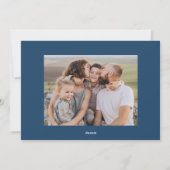 青エレガント水色ボウ2写真 シーズンカード (裏面)